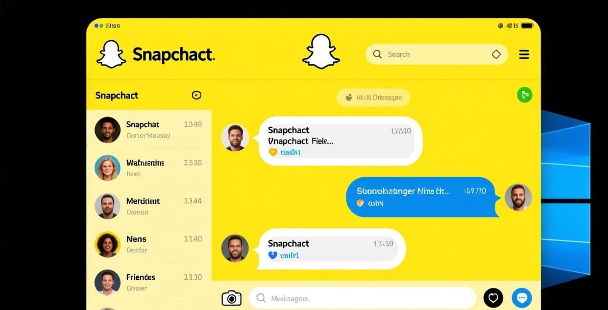 Snapchat 电脑版界面