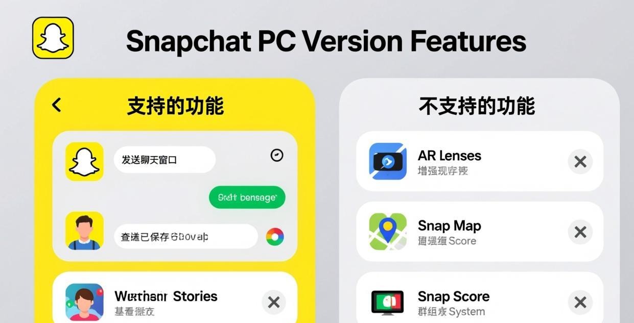 Snapchat 电脑版功能