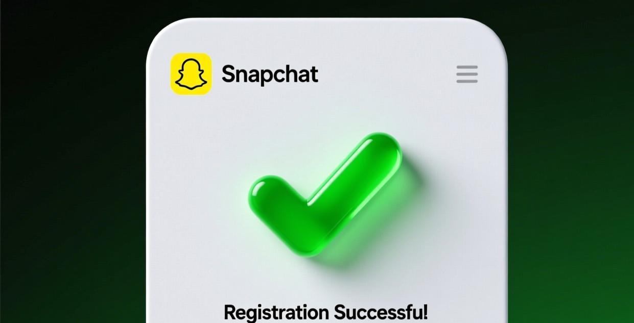 Snapchat 注册成功
