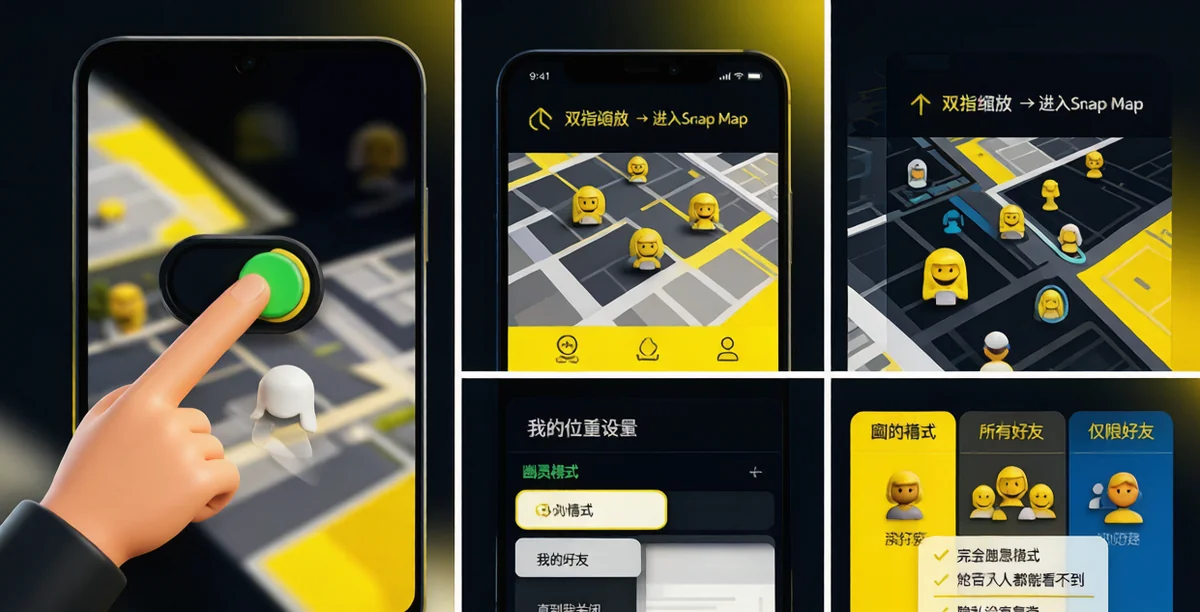 Snap Map幽灵模式设置界面